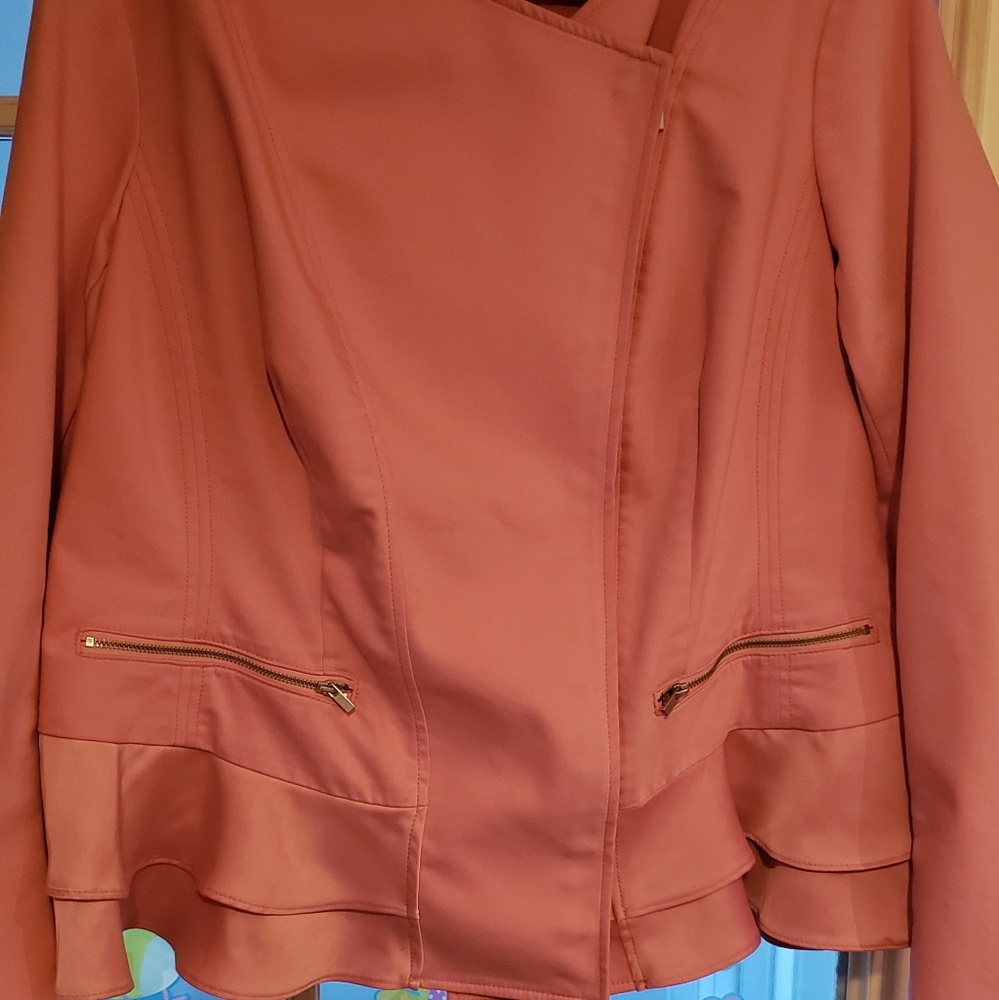Pink ruffle jacket